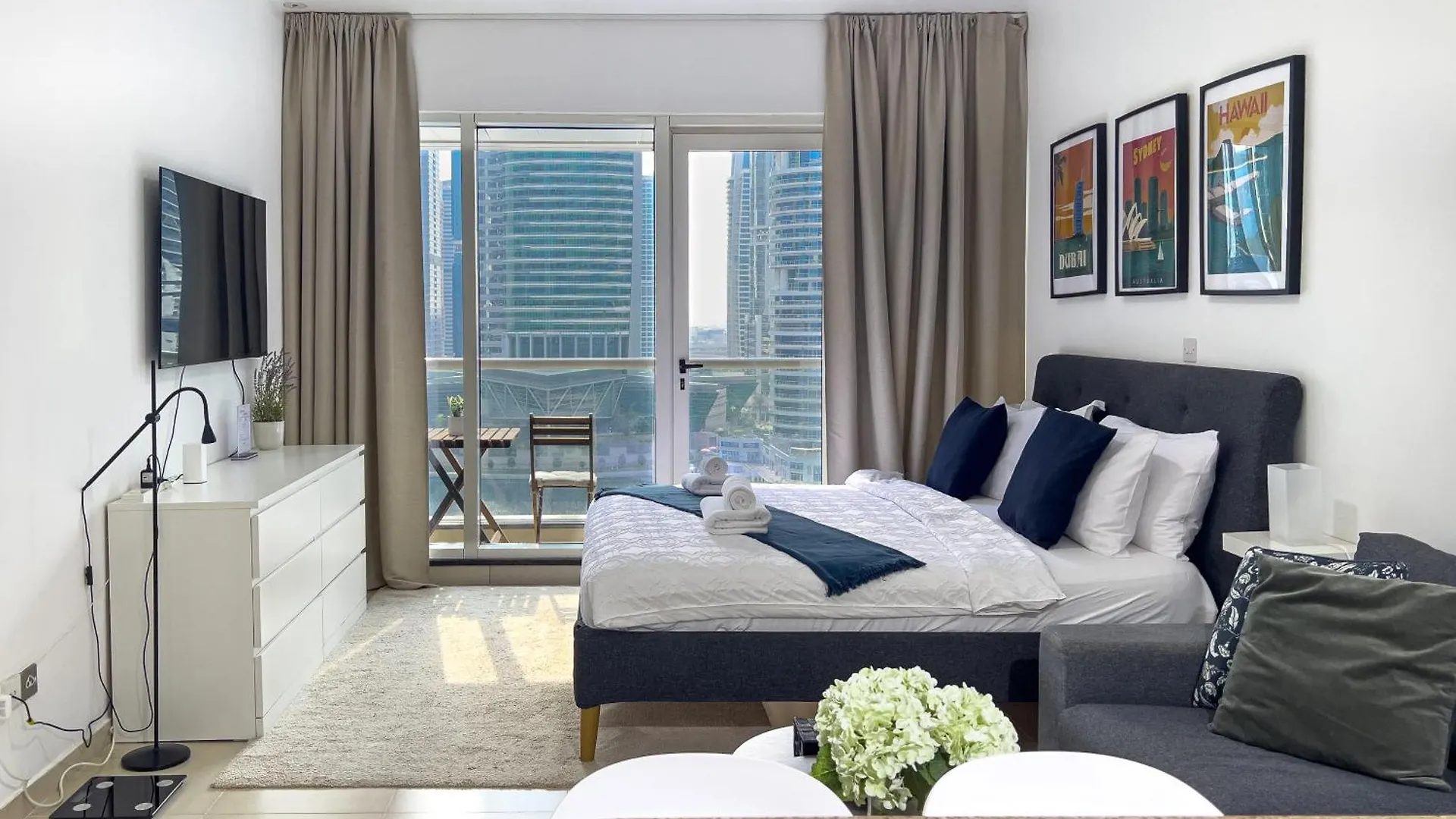 Lovely Studio At The Arch Tower Jlt Дубай Апартаменты